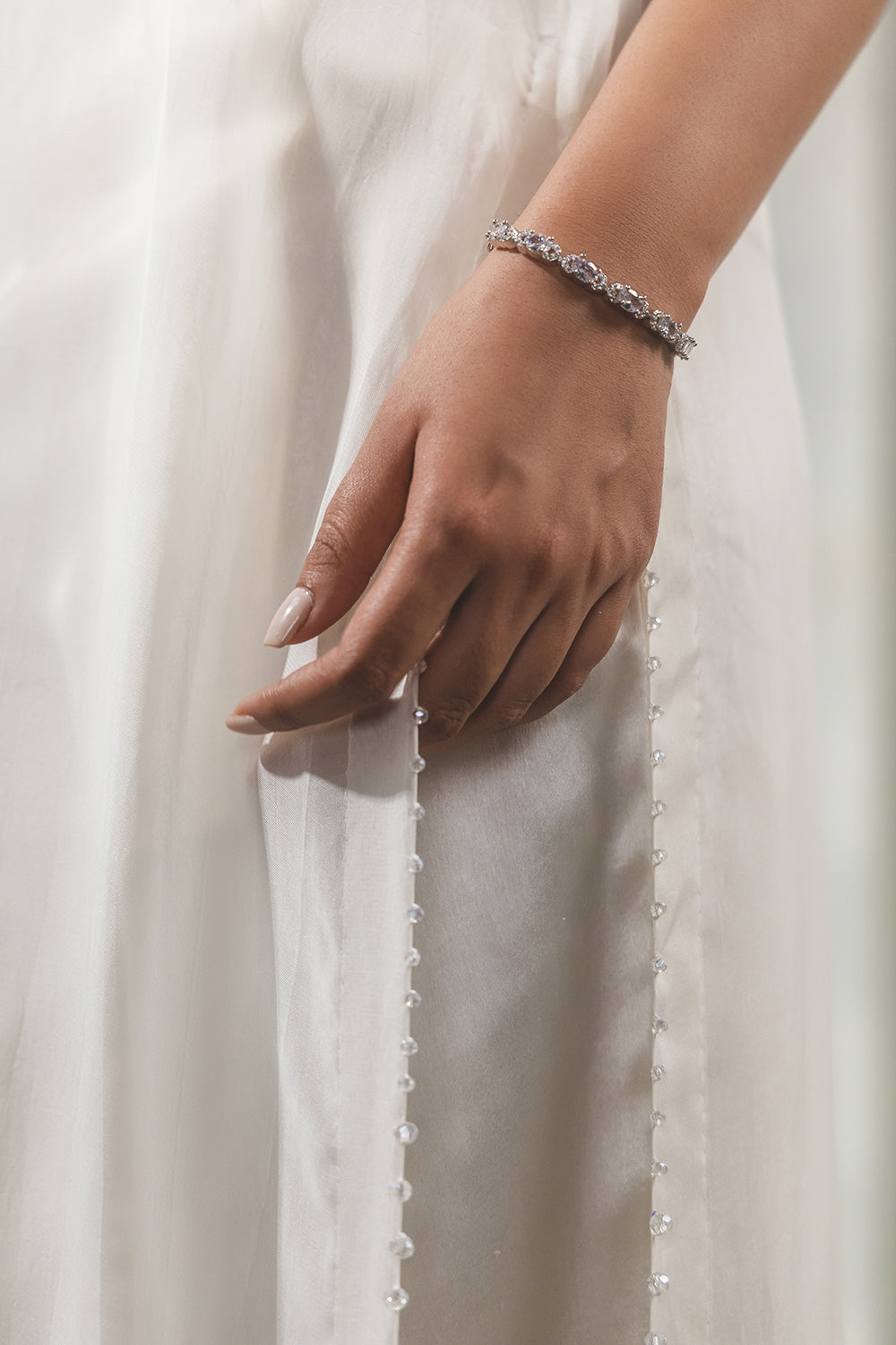 Ivory Ruffle Suit